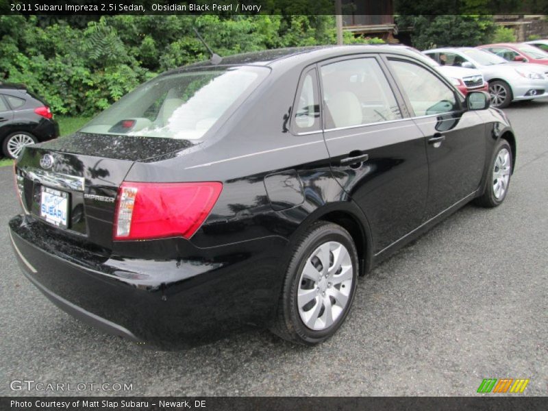 Obsidian Black Pearl / Ivory 2011 Subaru Impreza 2.5i Sedan