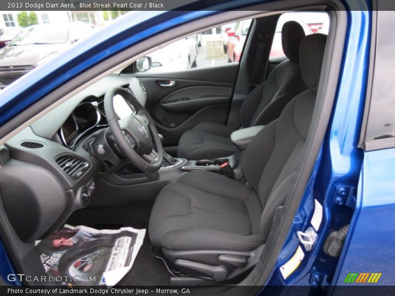 Blue Streak Pearl Coat / Black 2013 Dodge Dart Aero