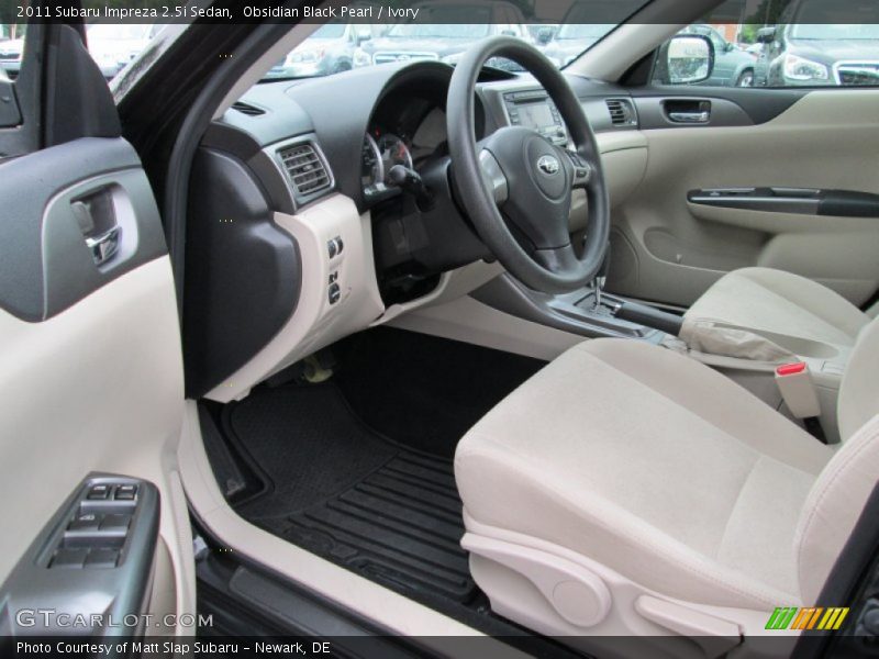 Obsidian Black Pearl / Ivory 2011 Subaru Impreza 2.5i Sedan