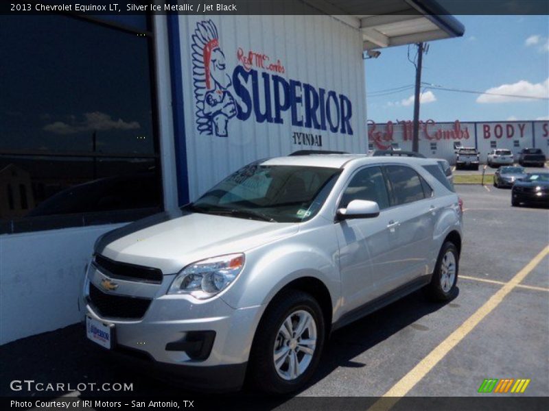 Silver Ice Metallic / Jet Black 2013 Chevrolet Equinox LT