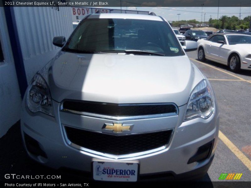 Silver Ice Metallic / Jet Black 2013 Chevrolet Equinox LT