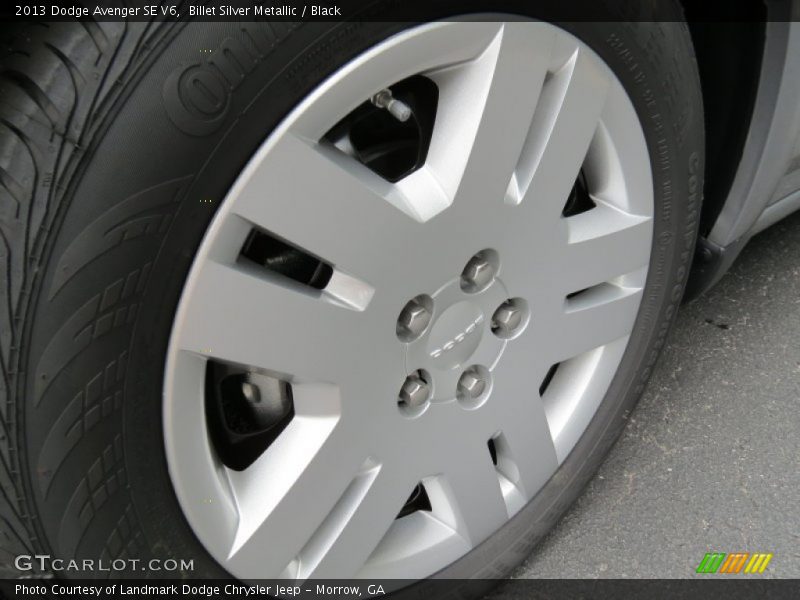 Billet Silver Metallic / Black 2013 Dodge Avenger SE V6