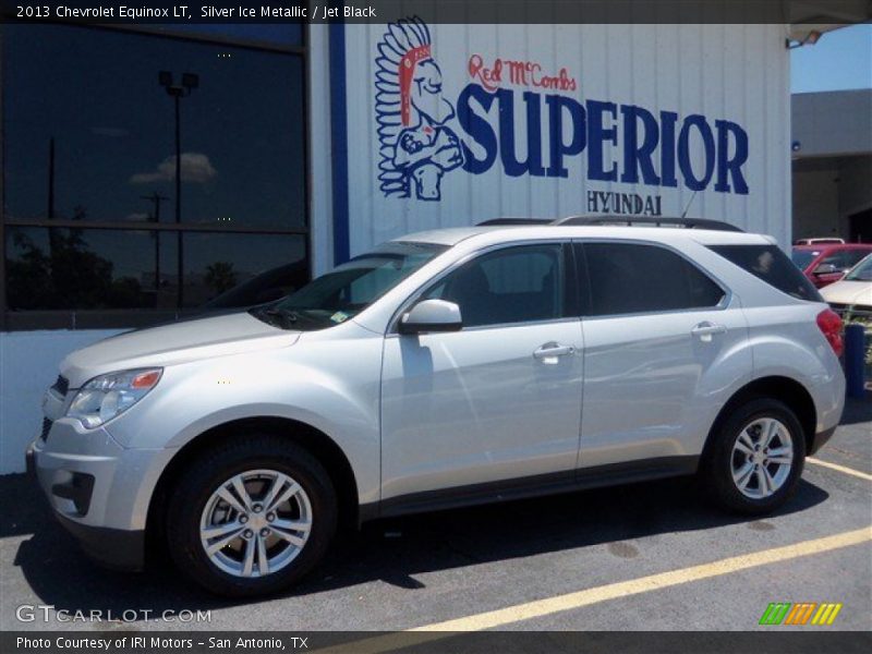 Silver Ice Metallic / Jet Black 2013 Chevrolet Equinox LT