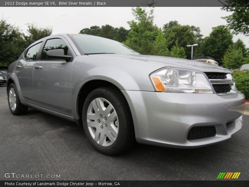 Billet Silver Metallic / Black 2013 Dodge Avenger SE V6