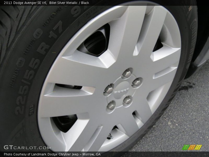 Billet Silver Metallic / Black 2013 Dodge Avenger SE V6