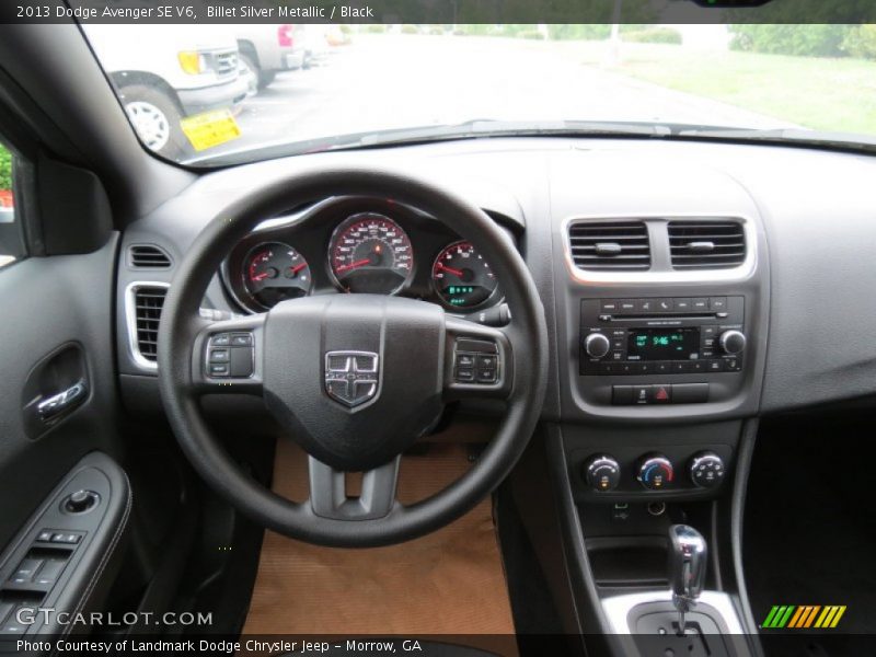 Billet Silver Metallic / Black 2013 Dodge Avenger SE V6