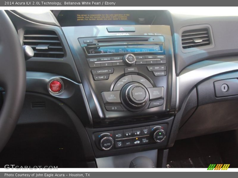 Bellanova White Pearl / Ebony 2014 Acura ILX 2.0L Technology