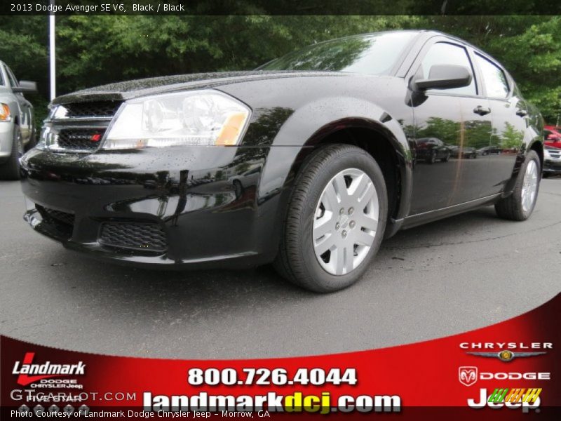 Black / Black 2013 Dodge Avenger SE V6