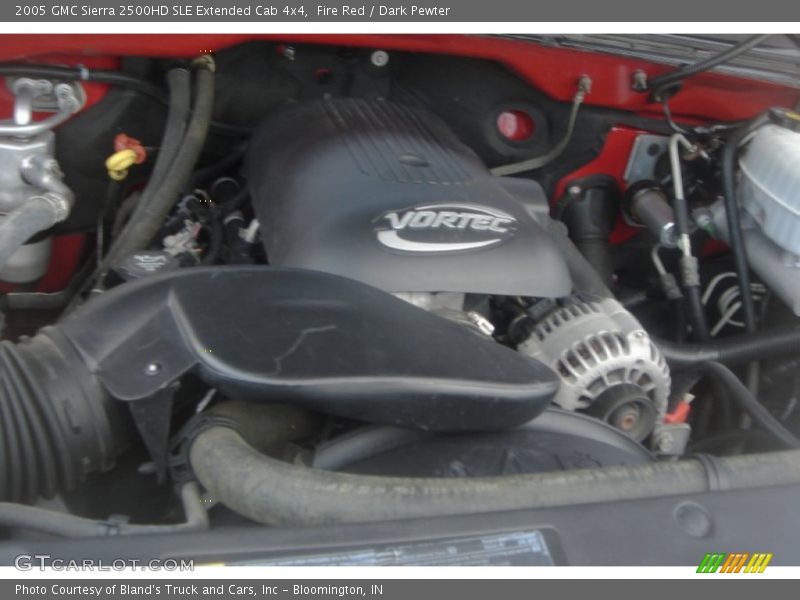 Fire Red / Dark Pewter 2005 GMC Sierra 2500HD SLE Extended Cab 4x4