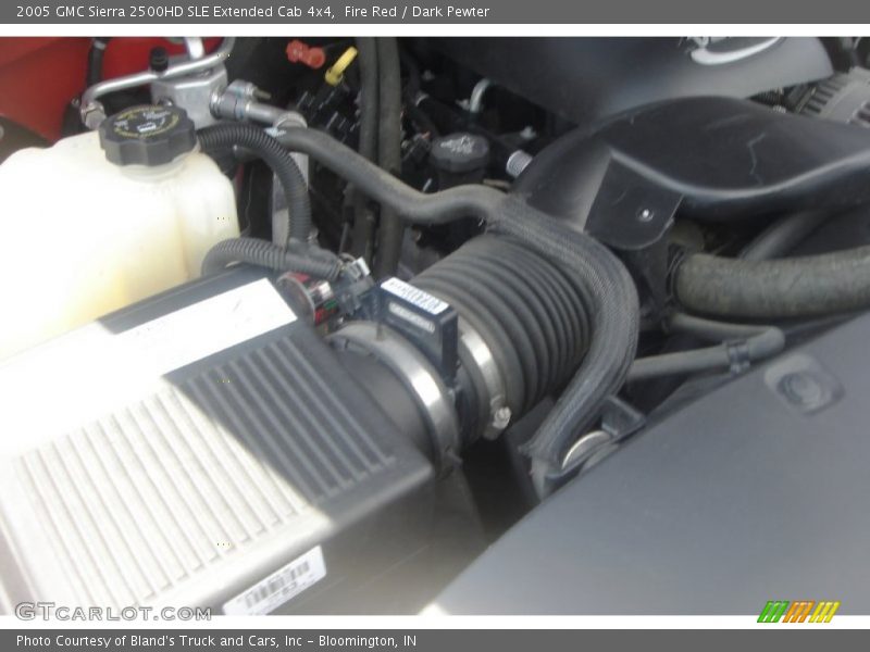 Fire Red / Dark Pewter 2005 GMC Sierra 2500HD SLE Extended Cab 4x4