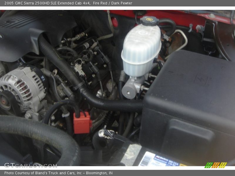 Fire Red / Dark Pewter 2005 GMC Sierra 2500HD SLE Extended Cab 4x4