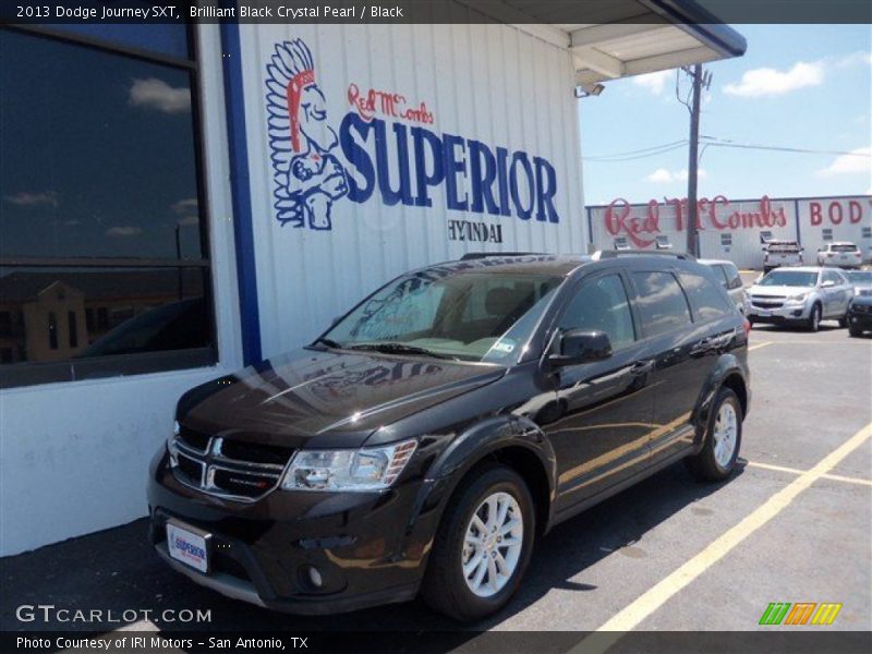 Brilliant Black Crystal Pearl / Black 2013 Dodge Journey SXT