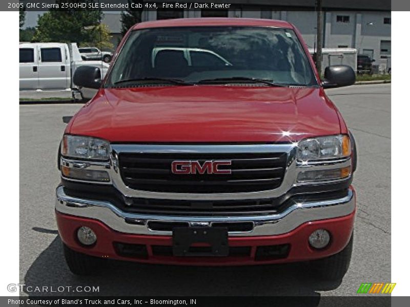 Fire Red / Dark Pewter 2005 GMC Sierra 2500HD SLE Extended Cab 4x4