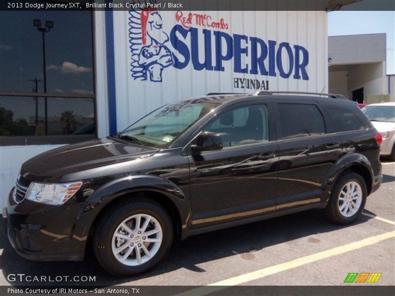 Brilliant Black Crystal Pearl / Black 2013 Dodge Journey SXT