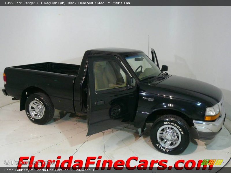 Black Clearcoat / Medium Prairie Tan 1999 Ford Ranger XLT Regular Cab
