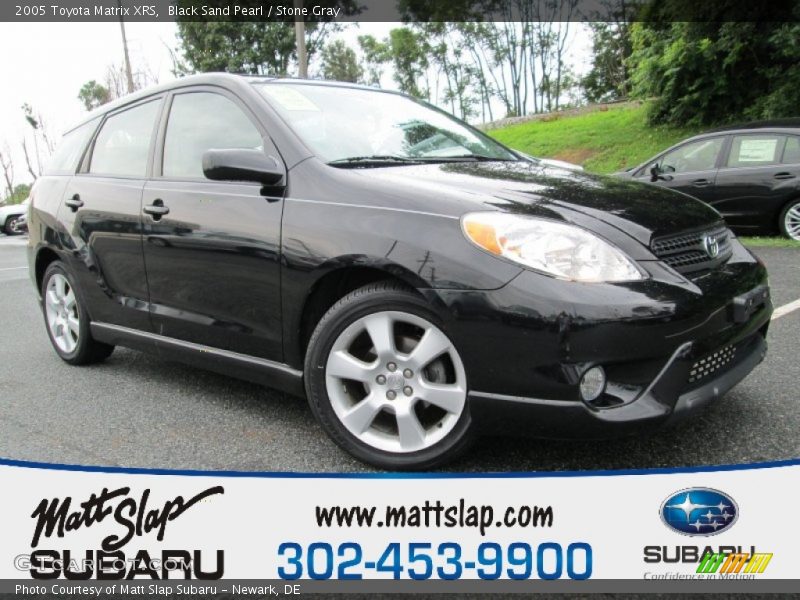Black Sand Pearl / Stone Gray 2005 Toyota Matrix XRS