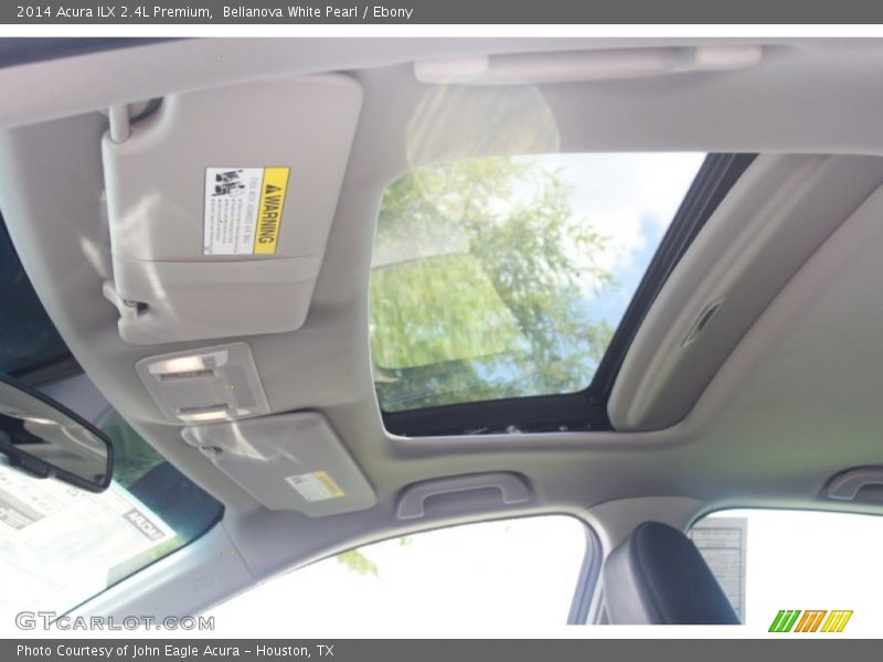 Sunroof of 2014 ILX 2.4L Premium