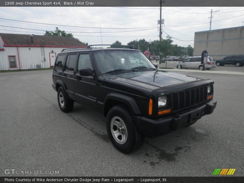 Black / Mist Gray 1998 Jeep Cherokee Sport 4x4