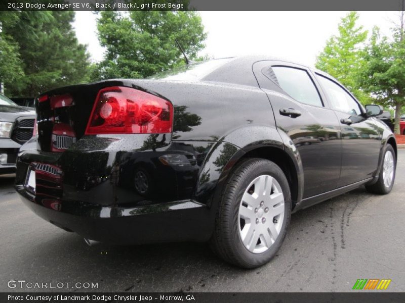 Black / Black/Light Frost Beige 2013 Dodge Avenger SE V6