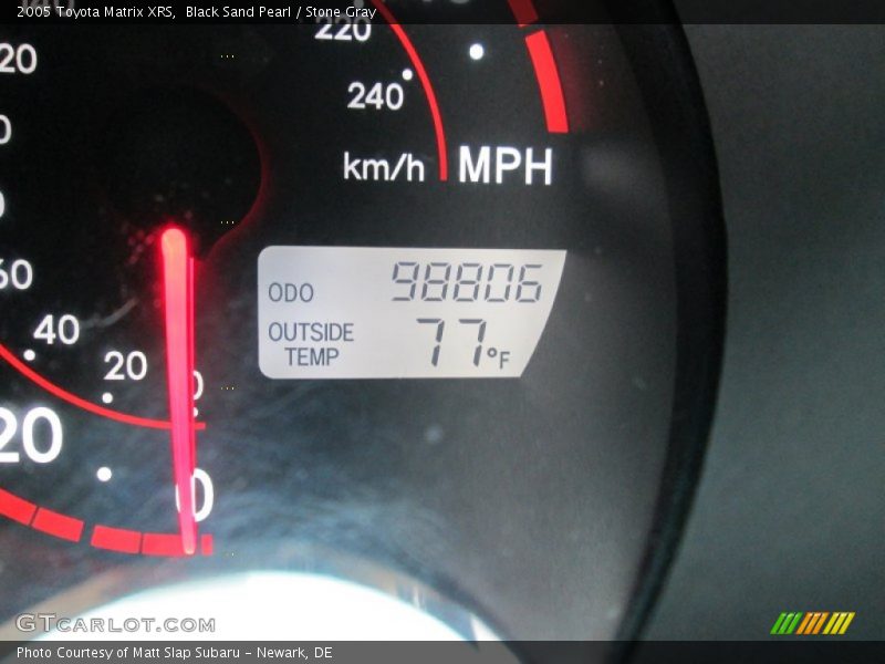 Black Sand Pearl / Stone Gray 2005 Toyota Matrix XRS