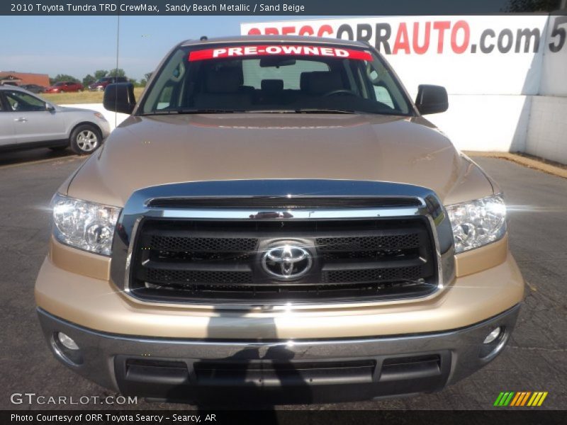 Sandy Beach Metallic / Sand Beige 2010 Toyota Tundra TRD CrewMax