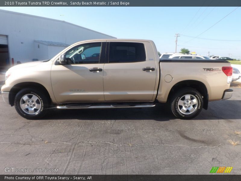 Sandy Beach Metallic / Sand Beige 2010 Toyota Tundra TRD CrewMax