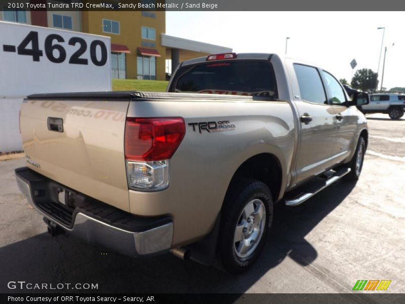 Sandy Beach Metallic / Sand Beige 2010 Toyota Tundra TRD CrewMax