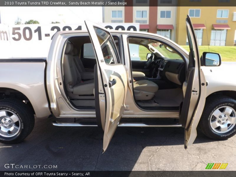 Sandy Beach Metallic / Sand Beige 2010 Toyota Tundra TRD CrewMax