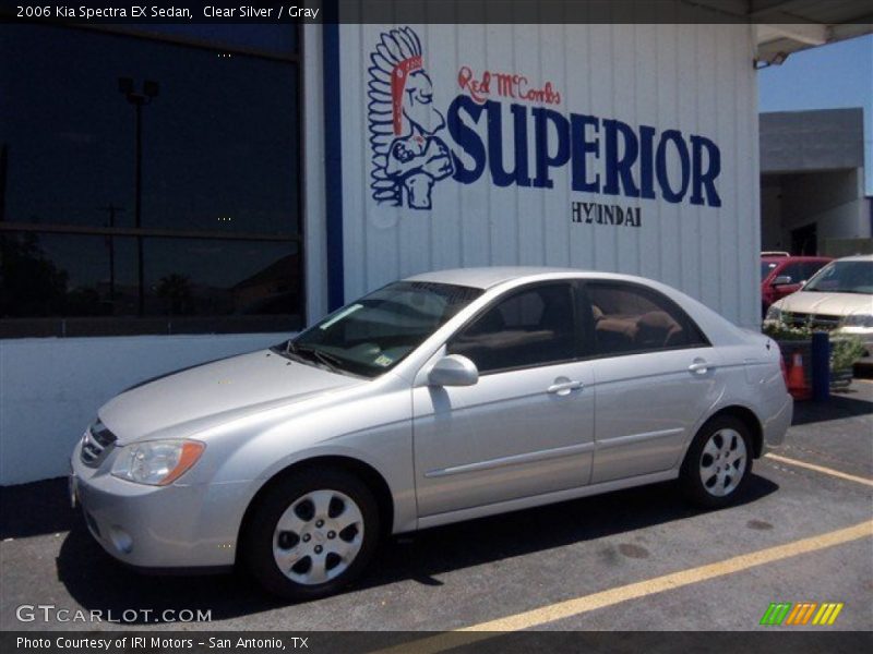 Clear Silver / Gray 2006 Kia Spectra EX Sedan