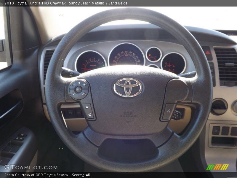 Sandy Beach Metallic / Sand Beige 2010 Toyota Tundra TRD CrewMax