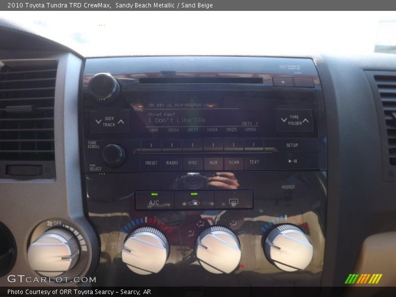 Sandy Beach Metallic / Sand Beige 2010 Toyota Tundra TRD CrewMax