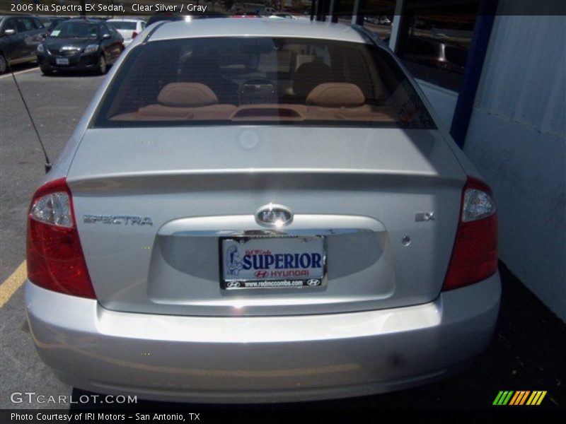 Clear Silver / Gray 2006 Kia Spectra EX Sedan