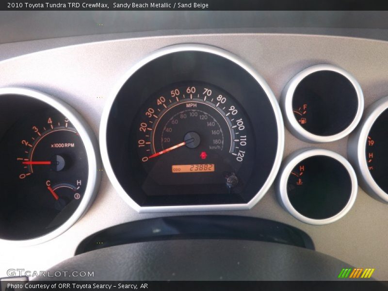 Sandy Beach Metallic / Sand Beige 2010 Toyota Tundra TRD CrewMax