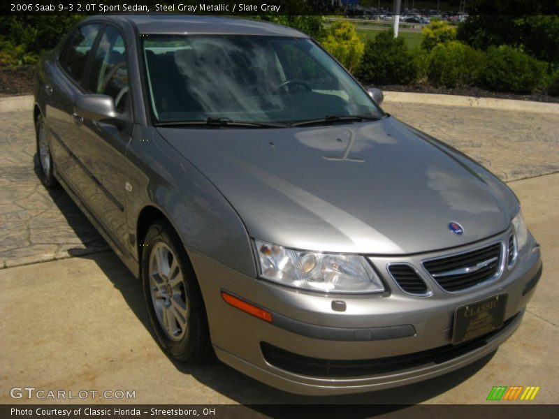 Steel Gray Metallic / Slate Gray 2006 Saab 9-3 2.0T Sport Sedan
