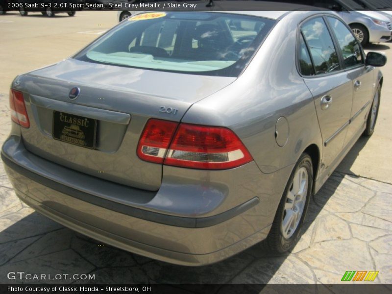 Steel Gray Metallic / Slate Gray 2006 Saab 9-3 2.0T Sport Sedan