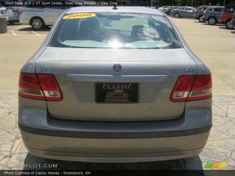 Steel Gray Metallic / Slate Gray 2006 Saab 9-3 2.0T Sport Sedan