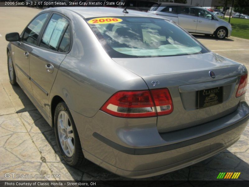Steel Gray Metallic / Slate Gray 2006 Saab 9-3 2.0T Sport Sedan
