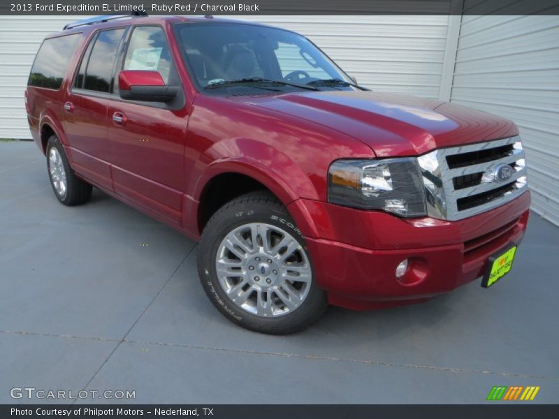 Ruby Red / Charcoal Black 2013 Ford Expedition EL Limited