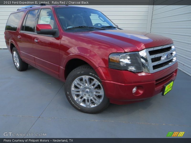 Ruby Red / Charcoal Black 2013 Ford Expedition EL Limited