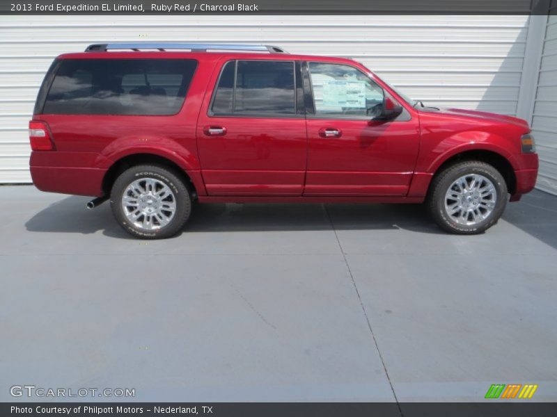 Ruby Red / Charcoal Black 2013 Ford Expedition EL Limited