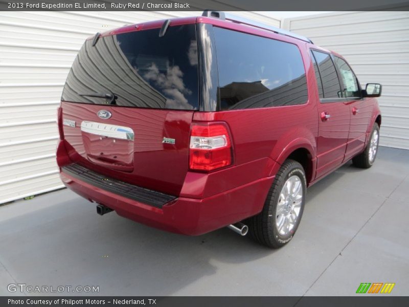 Ruby Red / Charcoal Black 2013 Ford Expedition EL Limited