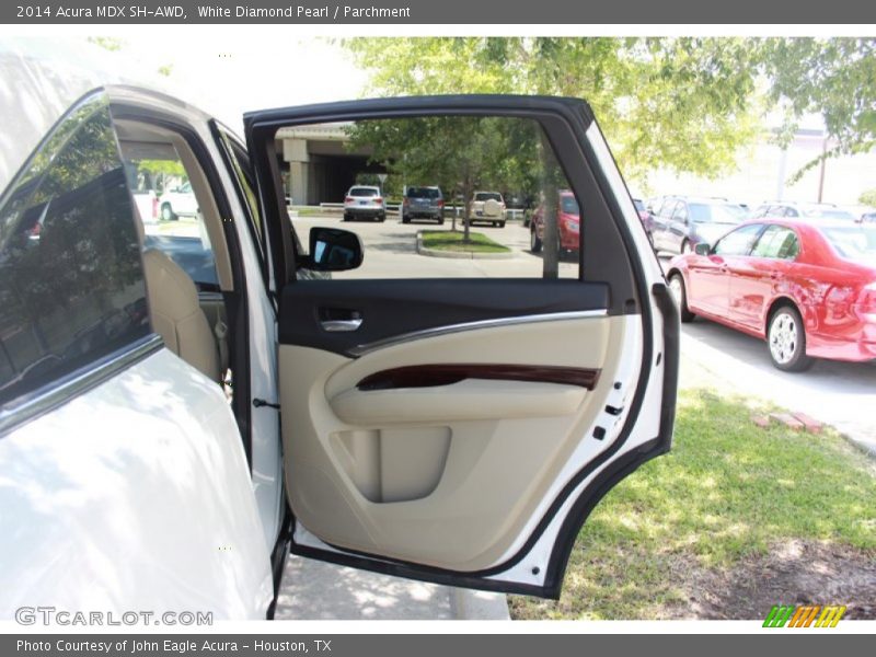 White Diamond Pearl / Parchment 2014 Acura MDX SH-AWD