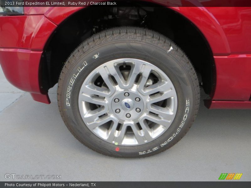 Ruby Red / Charcoal Black 2013 Ford Expedition EL Limited
