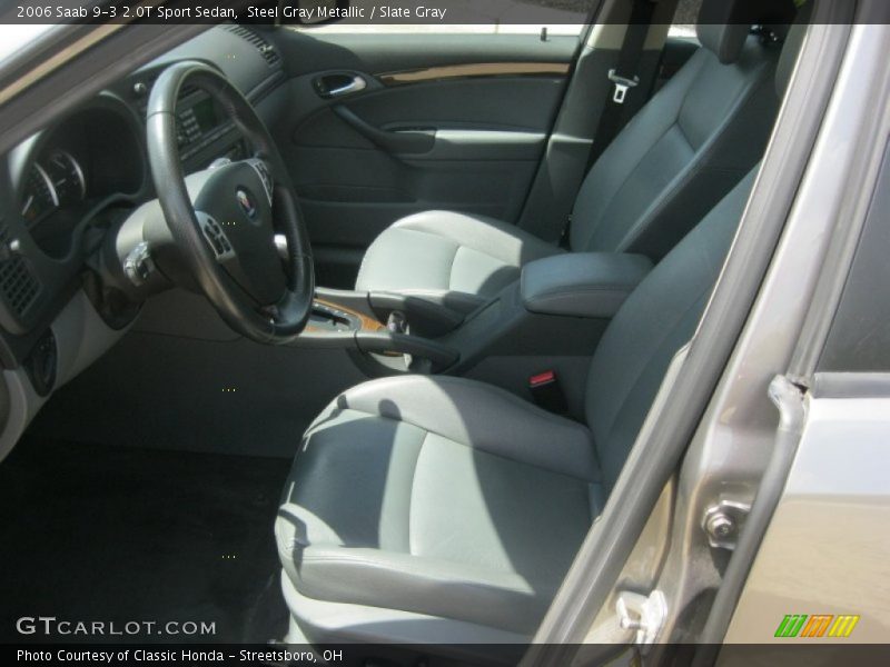 Steel Gray Metallic / Slate Gray 2006 Saab 9-3 2.0T Sport Sedan