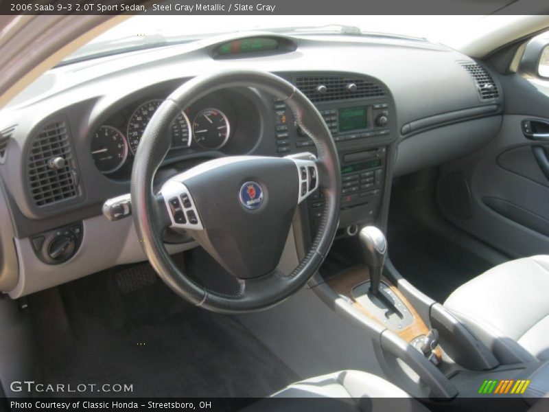 Steel Gray Metallic / Slate Gray 2006 Saab 9-3 2.0T Sport Sedan