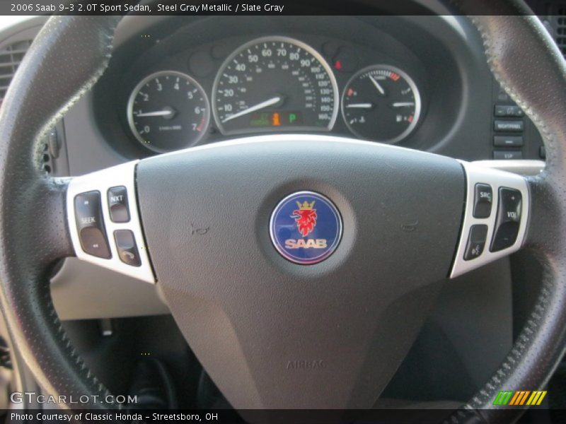 Steel Gray Metallic / Slate Gray 2006 Saab 9-3 2.0T Sport Sedan