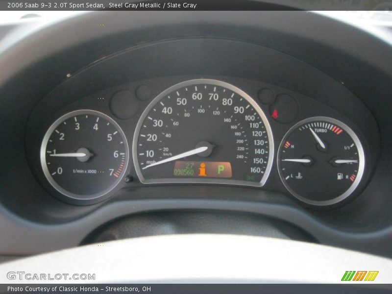 Steel Gray Metallic / Slate Gray 2006 Saab 9-3 2.0T Sport Sedan