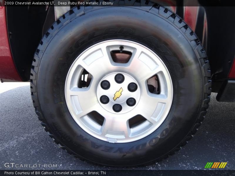 Deep Ruby Red Metallic / Ebony 2009 Chevrolet Avalanche LT