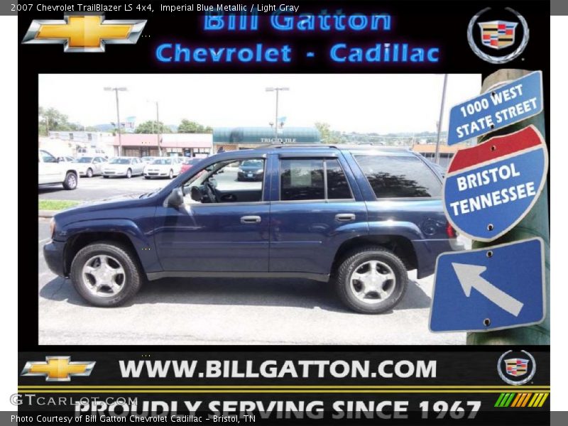 Imperial Blue Metallic / Light Gray 2007 Chevrolet TrailBlazer LS 4x4