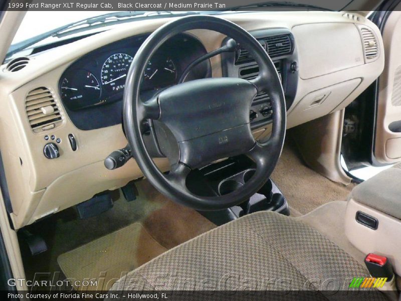 Black Clearcoat / Medium Prairie Tan 1999 Ford Ranger XLT Regular Cab